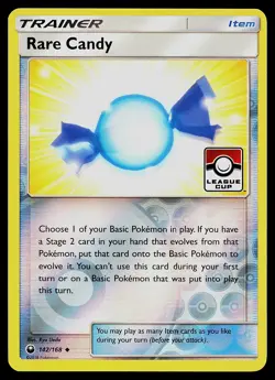 Pokemon Card - Rare Candy 142/168 Pokemon League Championship SM Holo Promo - Image 1