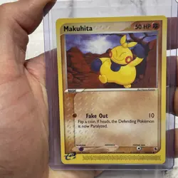 MAKUHITA 58/109 NON-HOLO EX Ruby and Sapphire - e-READER Pokemon Card - NM/MT - Image 1
