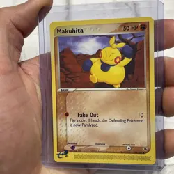 MAKUHITA 58/109 NON-HOLO EX Ruby and Sapphire - e-READER Pokemon Card - NM/MT - Image 2