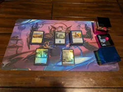 Self Constructed MTG deck, Commander, 100 Cards, Deck Box And Play Mat - Image 1