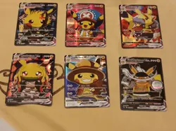 6Pikachu Pokemon Card Holo GX VSTAR VMAX GX EX Cosplay Art - Image 1