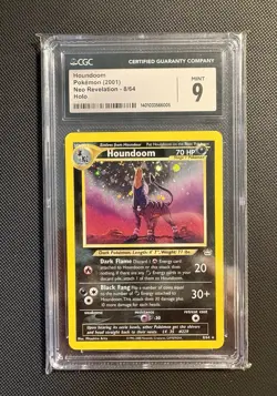 Pokemon Houndoom Neo Revelation 2001 Unlimited Rare Holo Card 8/64 CGC 9 Mint - Image 1