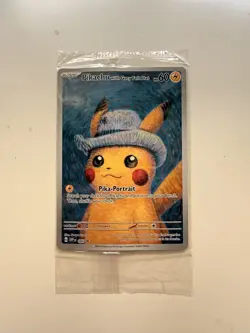 Pokemon x Van Gogh: Pikachu with Grey Felt Hat SVP 085 Promo Card - Sealed - Image 1