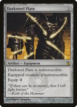 Darksteel Plate Mirrodin Besieged LP MTG - Image 1