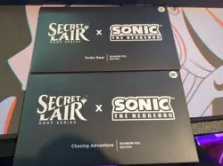 MTG Secret Lair: Sonic the Hedge: Chasing Adventure+tubo gear - Rainbow Foil - Image 1
