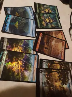 Chocobo Track Foil Full Art BASIC LAND NM Final Fantasy MTG Magic Lot of 10 - Image 1