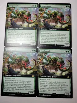 4x Froghemoth -Extended Art- Forgotten Realms Regular Rare AFR mtg NM/M - Image 1