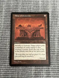 Magic the Gathering Altar of Dementia Tempest MTG - Image 1