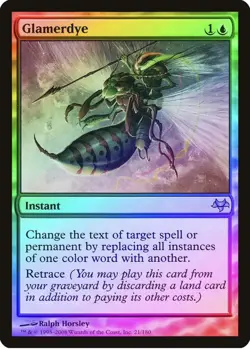 MTG x1 FOIL GLAMERDYE 1x NM Eventide EVE (Free Shipping) EDH Magic the Gathering - Image 1