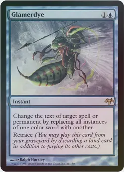 MTG x1 FOIL GLAMERDYE 1x NM Eventide EVE (Free Shipping) EDH Magic the Gathering - Image 2