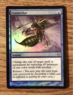 MTG x1 FOIL GLAMERDYE 1x NM Eventide EVE (Free Shipping) EDH Magic the Gathering - Image 3