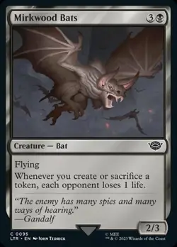 1 x Mirkwood Bats - The Lord of the Rings: Tales of Middle-Earth - NM-Mint - MTG - Image 1
