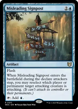 Misleading Signpost Commander: Wilds of Eldraine Regular - Image 2