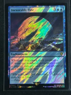 Magic MTG Final Fantasy Collector's Commander Surge Foil Inexorable Tide SP FFX - Image 1