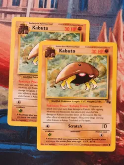 Kabuto 50/62 Fossil Unlimited Edition Pokemon TCG WOTC - Image 3