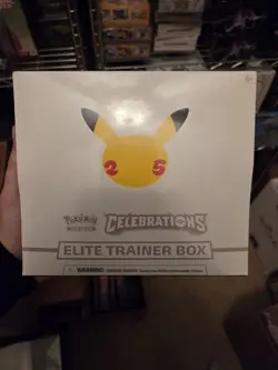 Pokemon Celebrations Elite Trainer Box 25th Anniversary ETB New Sealed - Image 1