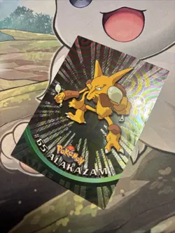 Pokemon Alakazam #65 Topps Chrome Holo LP - Image 3