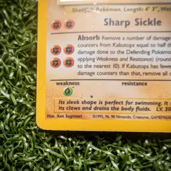 Pokemon Kabutops 9/62 Fossil Holo MP Rare Unlimited 1999 Wizards WOTC - Image 5