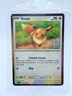 Eevee 133/165 Pokemon Holiday Calendar 2025 Festive Stamp Snowflake - Image 1