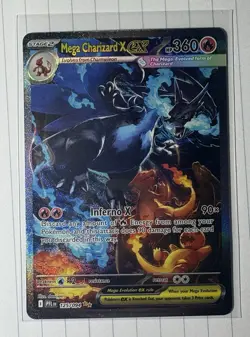 MEGA CHARIZARD X EX 2025 POKEMON MEGA EVOLUTION PHANTASMAL FLAMES SIR #125 NM - Image 2