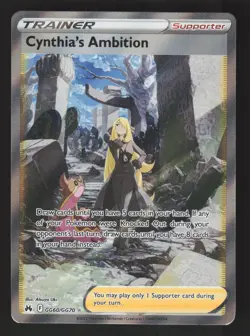 Cynthia's Ambition GG60/GG70 Ultra Rare Pokemon Crown Zenith: Galarian Gallery - Image 1