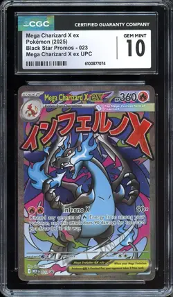 Pokemon Mega Charizard X EX Black Star Promo 023 CGC 10 GEM MINT (LIST 3) - Image 1