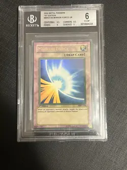 Mirror Force MRD-138 Ultra Rare 1st Edition Yu-Gi-Oh Faded Misprint BGS 6 - Image 1