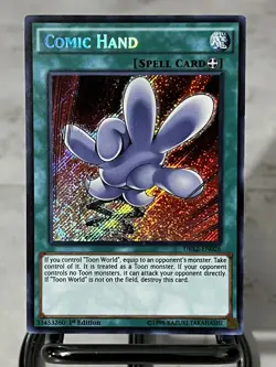 *** COMIC HAND *** 1ST EDITION SECRET RARE DRL2-EN026 YUGIOH - Image 1
