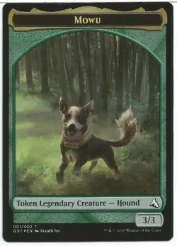 MTG Mowu // Mowu FOIL Double-Sided Token Global Series Jiang Yanggu Mu Yanling - Image 1