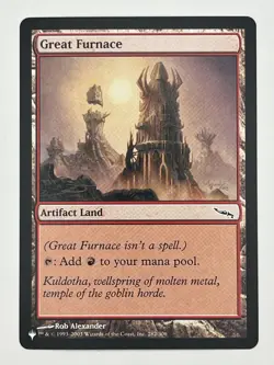 MTG Great Furnace The List Reprints Magic the Gathering (pack fresh) - Image 1