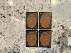 Mtg Lightning Bolt x4 - Magic the Gathering Lightning Bolt Playset LP-Played - Image 2