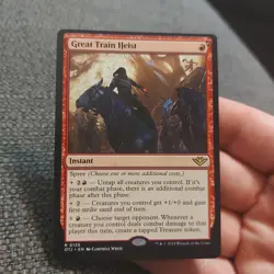 MTG Great Train Heist Outlaws of Thunder Junction Near Mint - Image 1