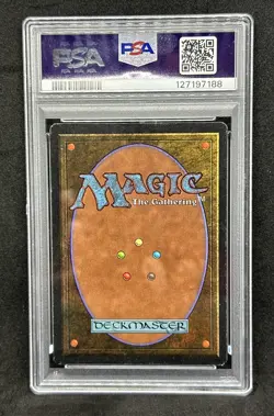1993 Magic The Gathering Unlimited Shivan Dragon PSA 6 Excellent Near Mint - Image 2