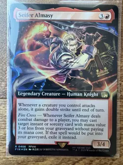 Magic MTG Final Fantasy - Seifer Almasy EXTENDED ART FOIL R 0466 - Image 1