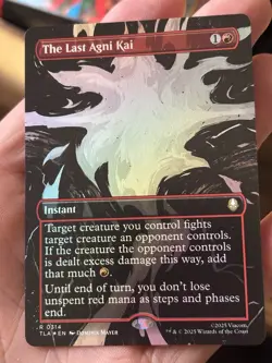 The Last Agni Kai (Borderless Foil) Rare MTG Avatar - Image 3