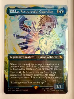 Rikku Resource Guardian (Borderless) (Chocobo Track foil) NM (0468) - Image 1