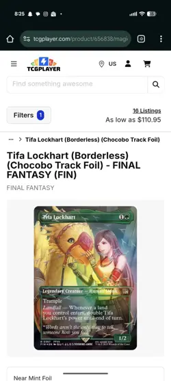 Tifa Lockhart (Borderless) (Chocobo Track Foil) - FINAL FANTASY #567 - Image 2