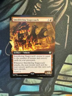 Smoldering Stagecoach Commander: Outlaws of Thunder Junction Extended Art Rare - Image 1