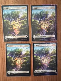 Lot Of 4x Plains (Chocobo Track Foil) - Commander: FINAL FANTASY Magic MTG - Image 1