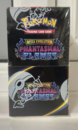 Pokemon TCG PHANTASMAL FLAMES Half Booster Box SEALED & NEW BOX - IN HAND - Image 1