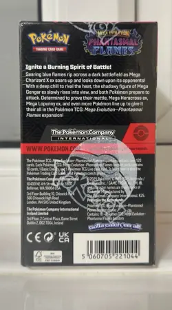 Pokemon TCG PHANTASMAL FLAMES Half Booster Box SEALED & NEW BOX - IN HAND - Image 3