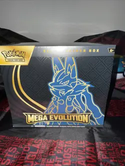 Pokemon TCG Mega Evolutions ETB Lucario Factory Sealed - Image 1