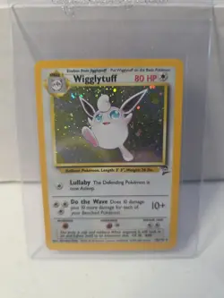 Pokemon TCG Wigglytuff Base Set 2 Holo Unlimited Rare Card 19/130 Near Mint - Image 1