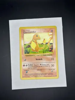 Charmander Base Set (Shadowless) Pokemon 046/102 Common Moderately played - Image 1