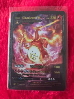 Pokemon Charizard VMAX BLACK Foil Fan Art Collector Card - 330 HP - SWSG261 - Image 1