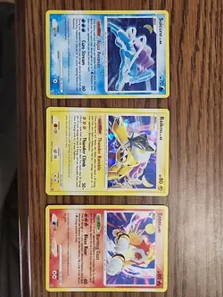Pokemon TCG Suicune 19/132 Entei 4/132 And Raikou 16/132 Secret Wonders - Image 1
