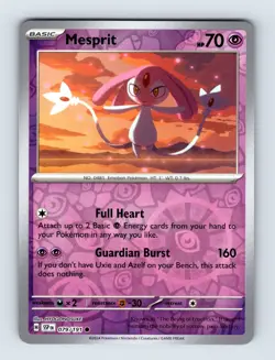 Mesprit - SV08: Surging Sparks Common Reverse Holo 079/191 NM/LP Pokemon Cards - Image 1