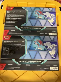 Salamence ex & Reshiram ex Pokemon TCG Premium Collection Box Sealed Lot Of 2! - Image 3