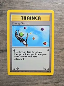 Pokemon TCG Energy Search 59/62 1st Edition Fossil NM - Image 1