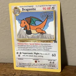 Dragonite - Wizards Black Star Promo #5 - Kids WB Pokemon First Movie (1999) - Image 3